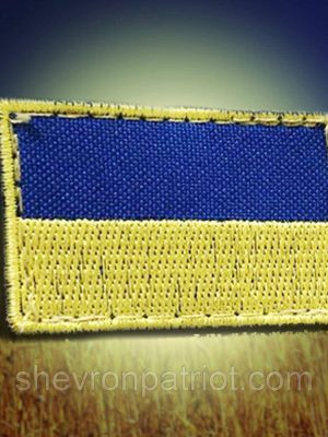 №6 Шеврон (патч) Прапор України (3 х 4.5)