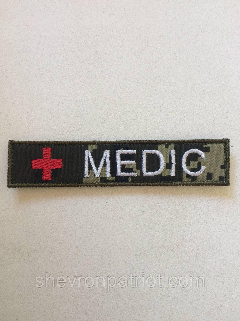 №49 Шеврон (патч) Планка "MEDIC" - Зображення 2