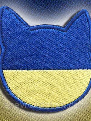 №109 Шеврон (патч) "КОТИК" yellow blue