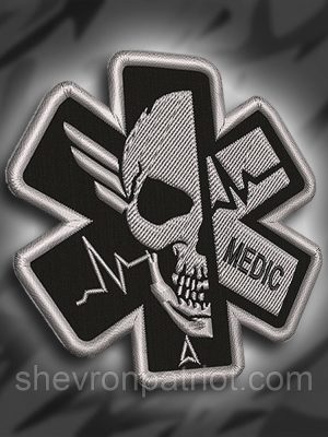 №156 Шеврон Череп MEDIC