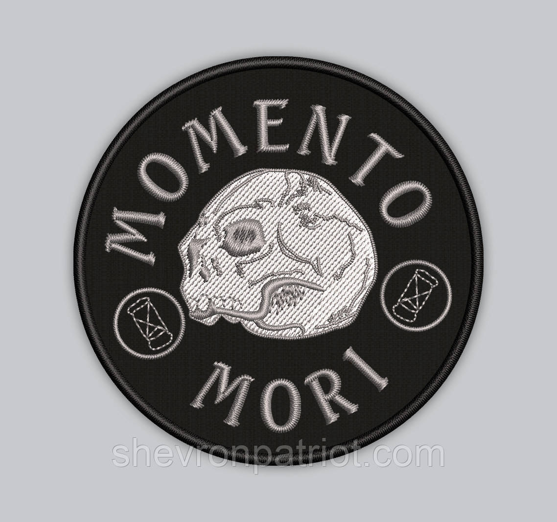 Шеврон Memento Mori Мементо Морі 8см