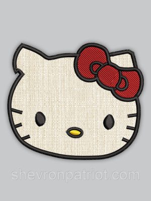 Шеврон Хеллоу Кіті Hello Kitty 8см ширина
