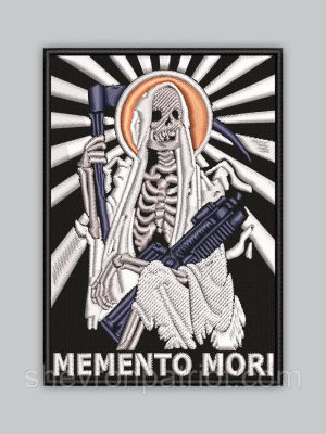 Шеврон Мементо Морі Memento Mori висота 9см