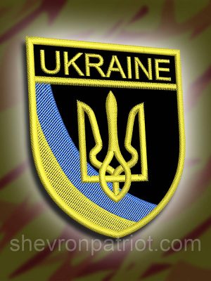 №285 Шеврон "UKRAINE" 8х7см