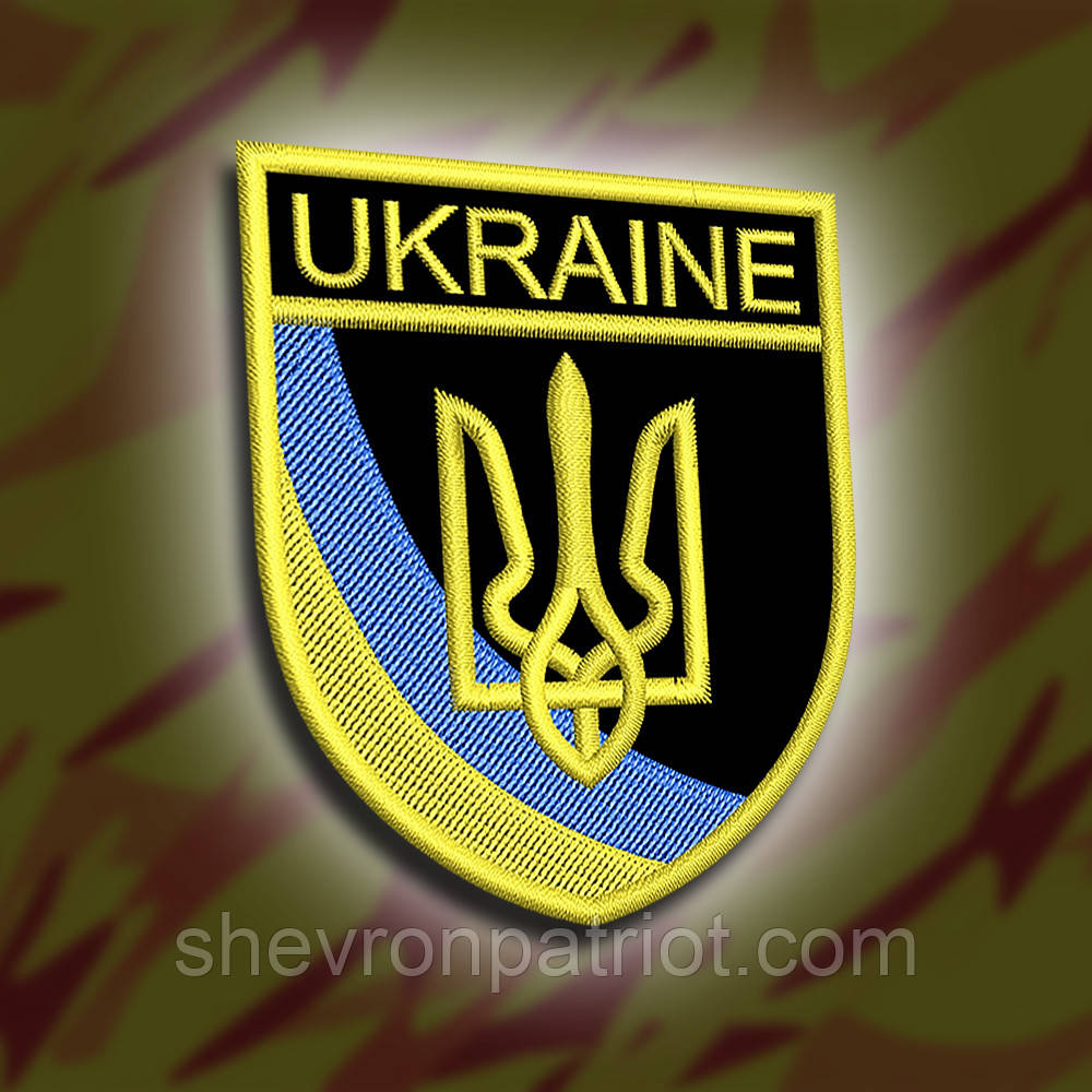 №285 Шеврон "UKRAINE" 8х7см