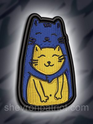 №301 Шеврон "Українські котики" 8х5см