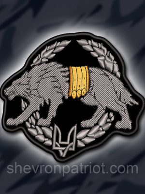 №336 Шеврон " ВОВК ССО" 10.5Х8.5СМ