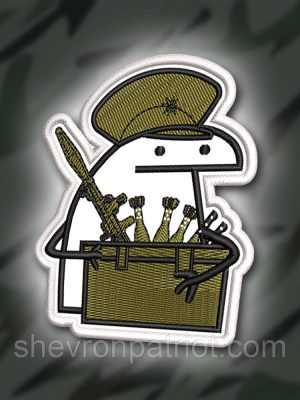 №348 Шеврон ФЛОРК 8Х6.5СМ