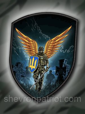 №ДШ034 Шеврон друкований "ВОЇН" 9Х7СМ