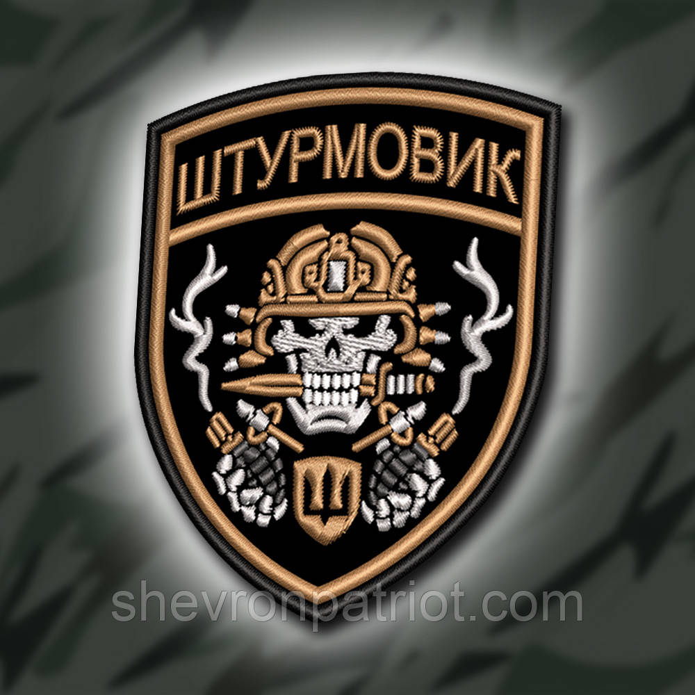 №390 Шеврон "ШТУРМОВИК" 9Х7СМ