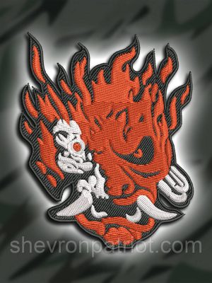 №436 Шеврон "ВОГНЯНА ГОЛОВА" 9Х8СМ