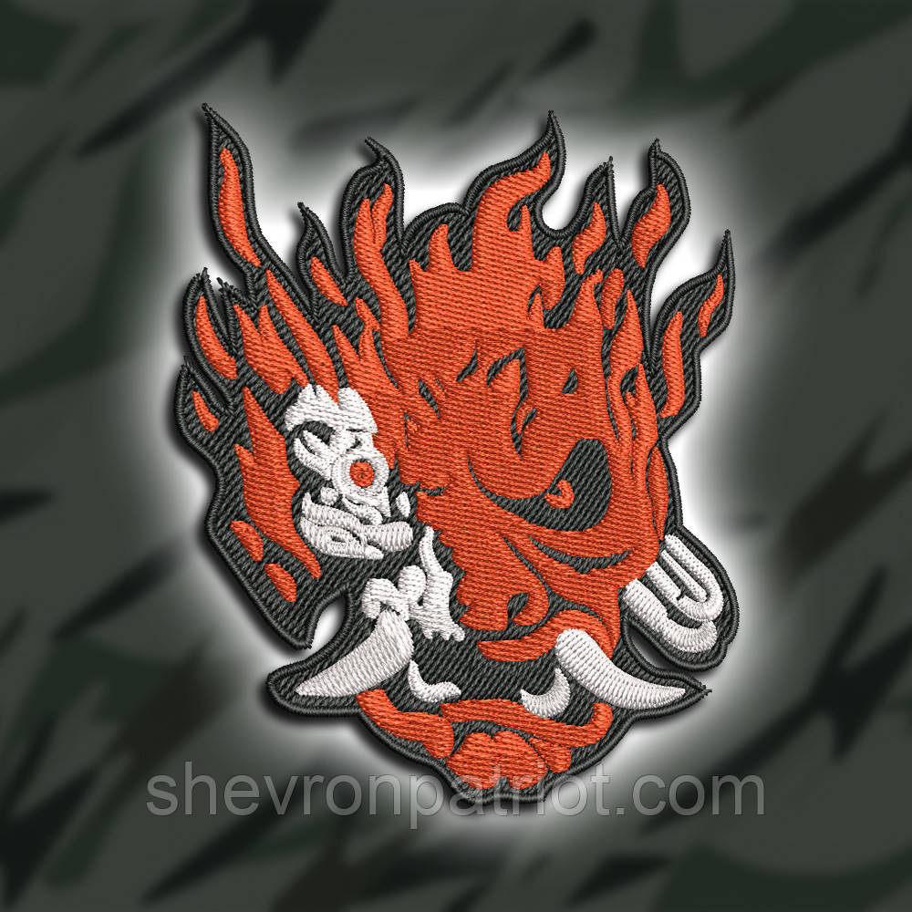 №436 Шеврон "ВОГНЯНА ГОЛОВА" 9Х8СМ