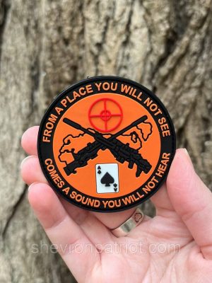 №ПВХ001 Шеврон "FROM PLACE YOU WILL NOT SEE" 6.5СМ