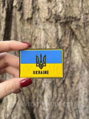 №ПВХ022 Шеврон "UKRAINE УКРАЇНА УПА" 6Х4СМ