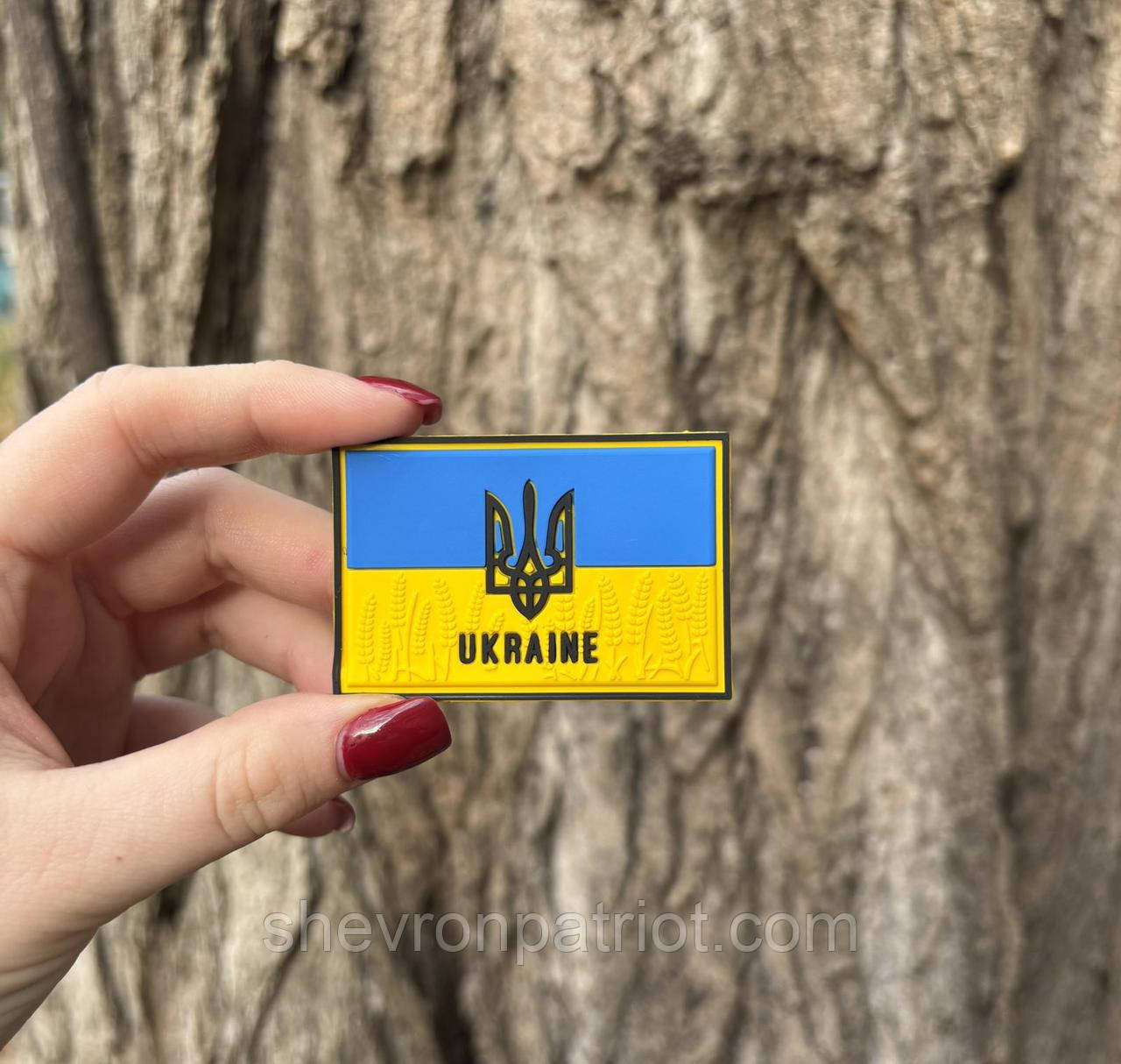 №ПВХ022 Шеврон "UKRAINE УКРАЇНА УПА" 6Х4СМ