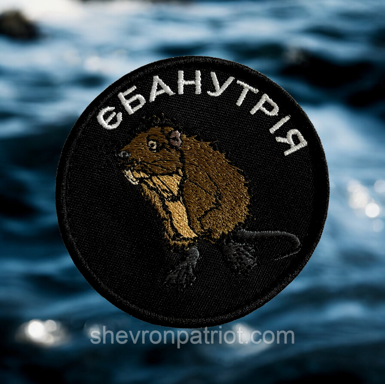 №507 Шеврон "ЄБАНУТРІЯ" 8СМ