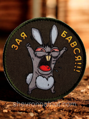№ДШ068 Шеврон друкований " ЗАЯ БАВСЯ" 9СМ