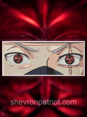 Шеврон "Наруто" Какаші Хатаке Kakashi Hatake 15х6 см