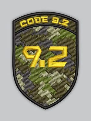 Шеврон "Code 9.2", висота 9 см
