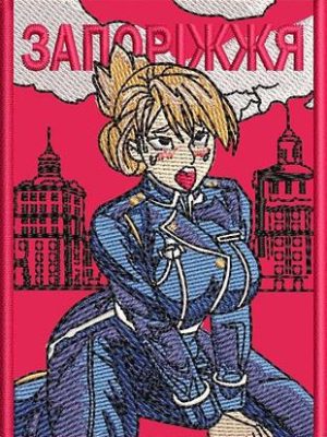 Шеврон "Anime Girl. Запоріжжя", висота 9 см